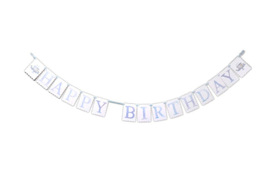 Over the Moon Happy Birthday Reversible Banner