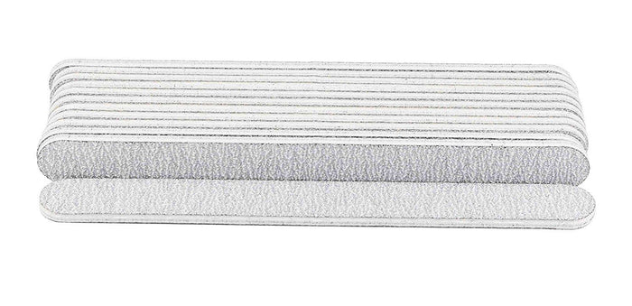 Pack of 12 - Zebra Nail Files, Professional Quality Grit 80/80  - (Made in USA)