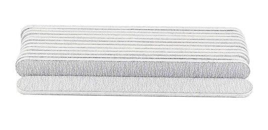 Pack of 12 - Zebra Nail Files, Professional Quality Grit 80/80  - (Made in USA)
