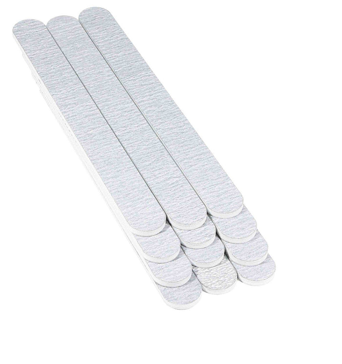 Pack of 12 - Zebra Nail Files, Professional Quality Grit 80/80  - (Made in USA)