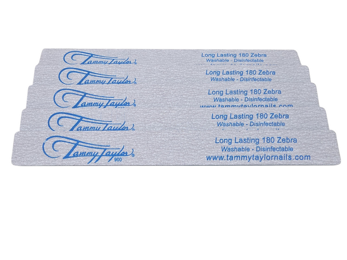 Pack of 5 - Tammy Taylor - Little Long Lasting Zebra File 180 Grit