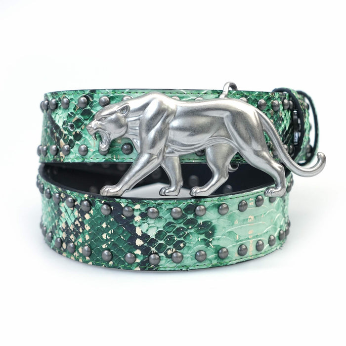 PANTHER BELT GREEN SNAKE