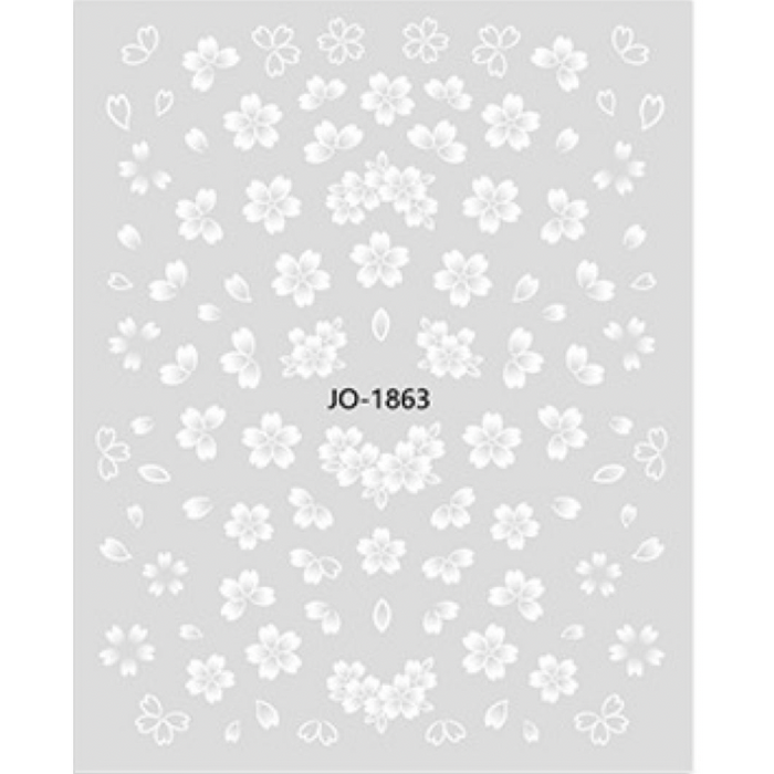 Pasties Decals - White Flowers
