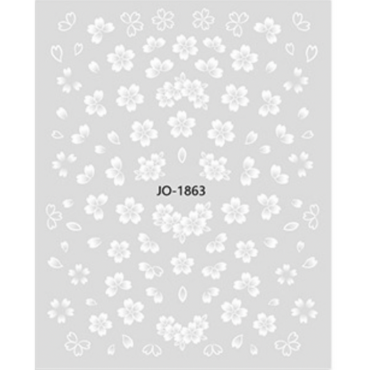 Pasties Decals - White Flowers