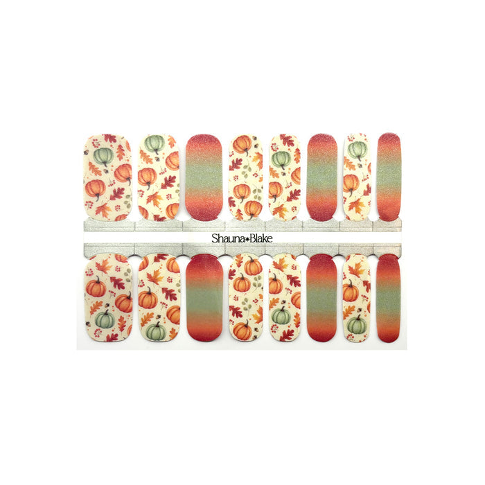 Pearlescent Pumpkins Exclusive Design Nail Wraps (PEARL)