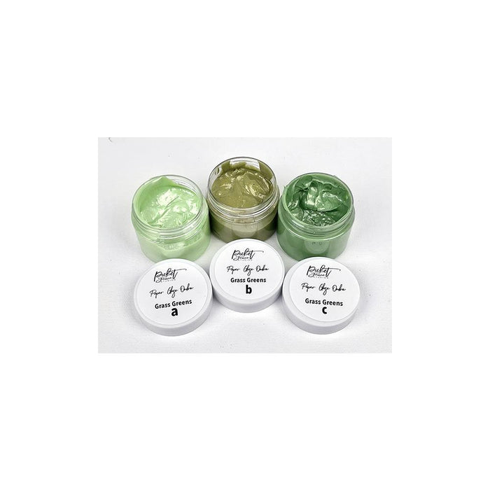 Picket Fence - Paper Glaze - 1.5oz - 3/Pkg - Grass Greens. Available at Embellish Away located in Bowmanville Ontario Canada.