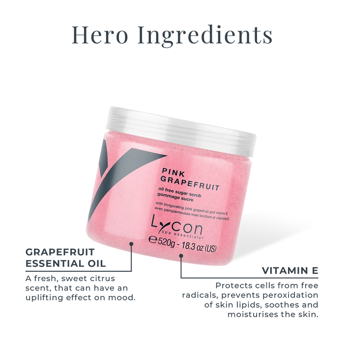 Pink Grapefruit Sugar Scrub Key Ingredients