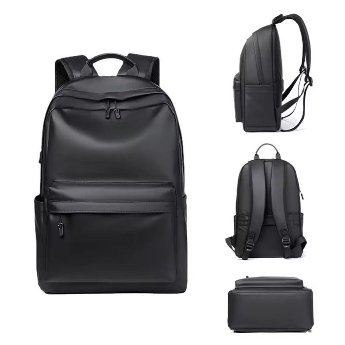 Premium Black Waterproof Backpack | Laptop Bag | Multi-Compartment | USB Charging Port | Unisex