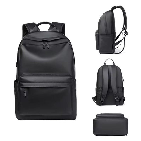 Premium Black Waterproof Backpack | Laptop Bag | Multi-Compartment | USB Charging Port | Unisex