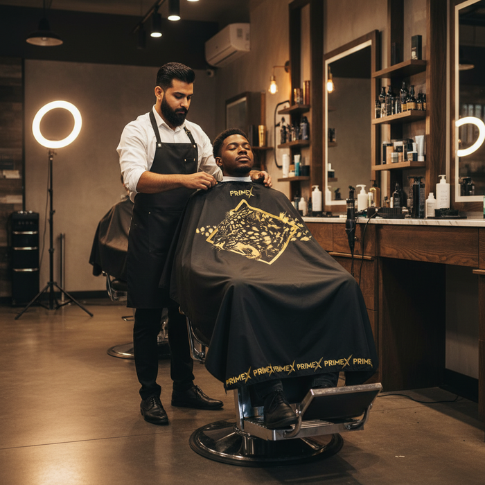 PrimeX Premium Professional Barber Cape, 1 Count, Jaguar