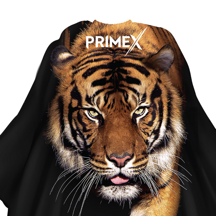 PrimeX Premium Professional Barber Cape, 1 Count, Tiger