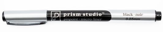Prism Studio - Pinpoint Micro-Liner - 0..25mm - Black. Available at Embellish Away in Bowmanville Ontario Canada.