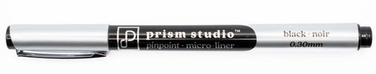 Prism Studio - Pinpoint Micro-Liner - 0.30mm - Black. Available at Embellish Away in Bowmanville Ontario Canada.