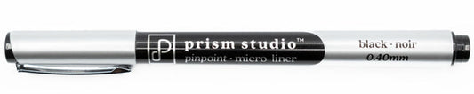 Prism Studio - Pinpoint Micro-Liner - 0.40mm - Black. Available at Embellish Away in Bowmanville Ontario Canada.