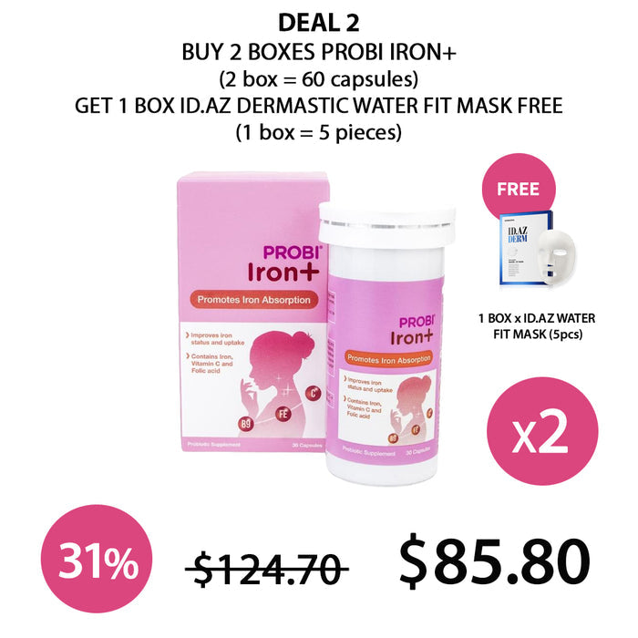 (BUY 2) PROBI IRON + 1 FREE ID.AZ WATER FIT MASK