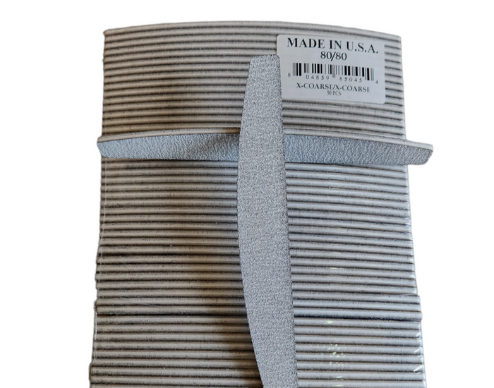 Professional Harbor Bridge Nail Files Grit 80/80 (50pcs in a Pack)