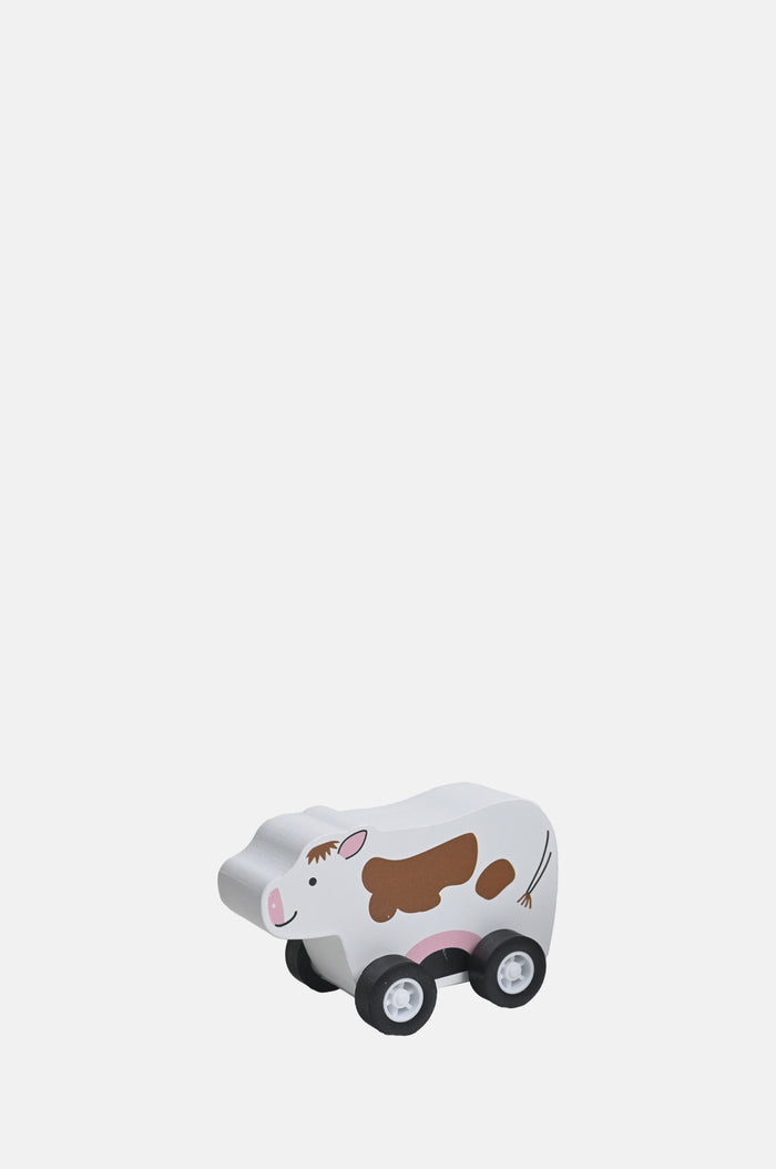Jack Rabbit Creations Pull Back Barnyard Animal Cow.