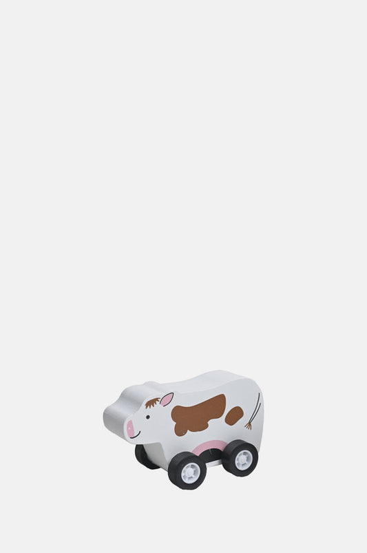 Jack Rabbit Creations Pull Back Barnyard Animal Cow.