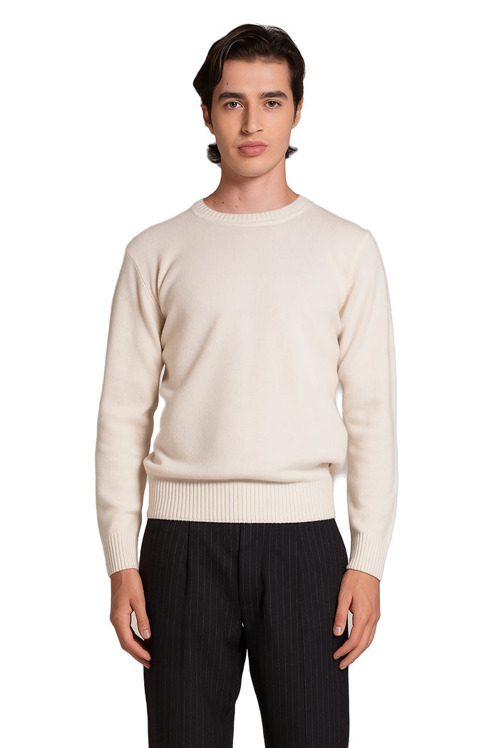 IMPURE pullover lana bianco CHARLIE LANA-BIANCO