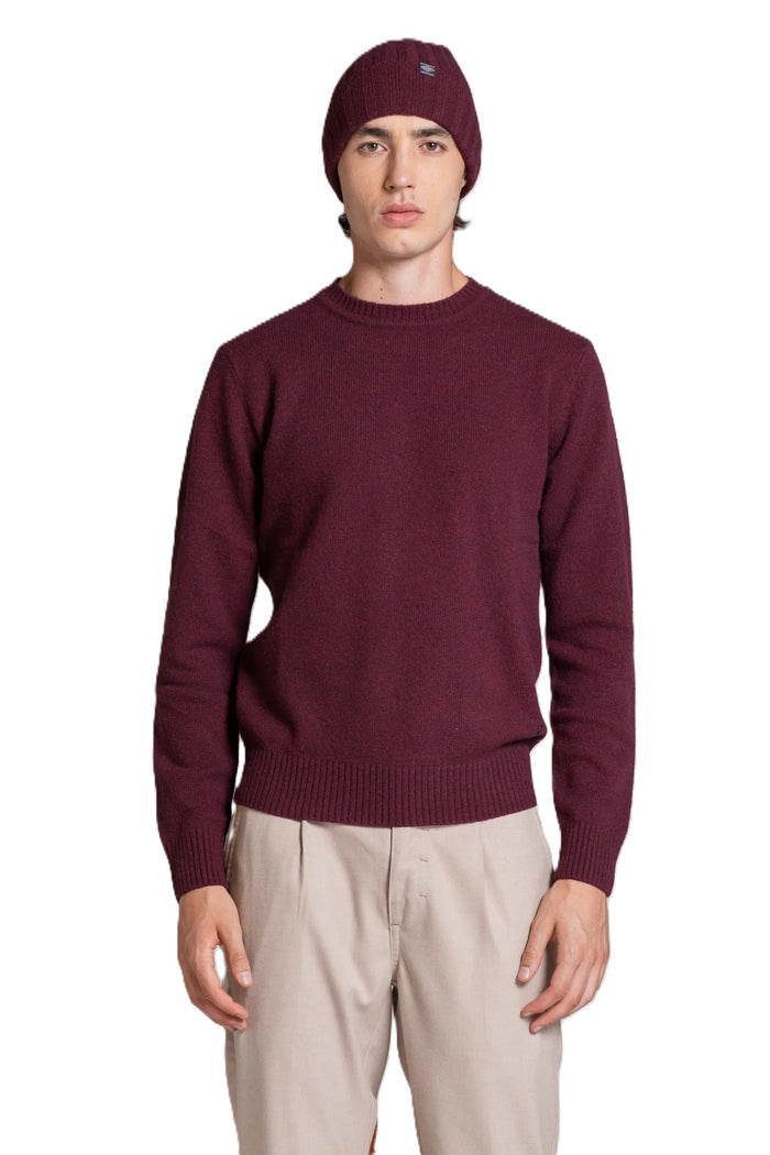 IMPURE pullover lana bordeaux CHARLIE LANA-BORDEAUX