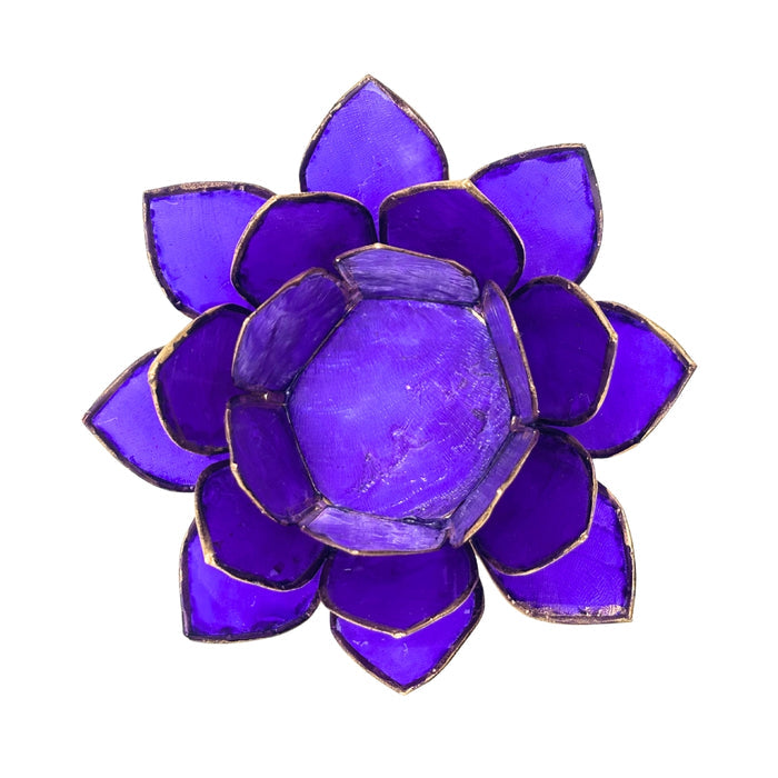 Purple Capiz Shell Candle Holder