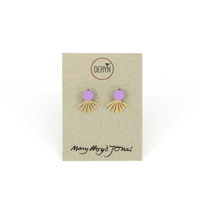 Purple Stud Earrings - Mary Lloyd Jones