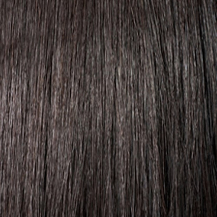 OUTRE hair extension in dark brown texture for quick ponytail extension styling