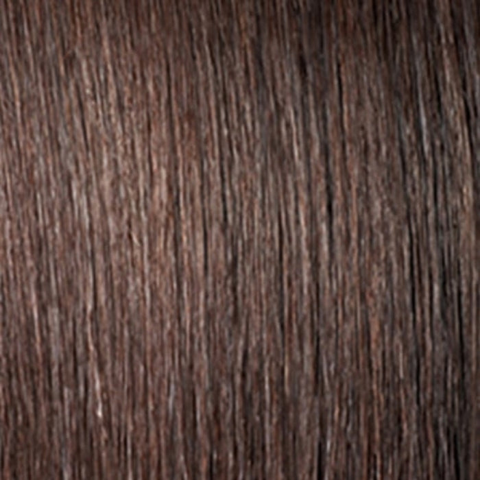 OUTRE quick ponytail hairpiece in natural brown color with smooth texture