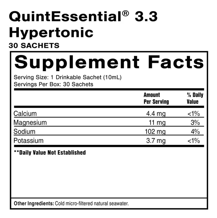 Quicksilver Hypertonic Mineral Sachets by QuickSilver at Beauty Culture MedSpa