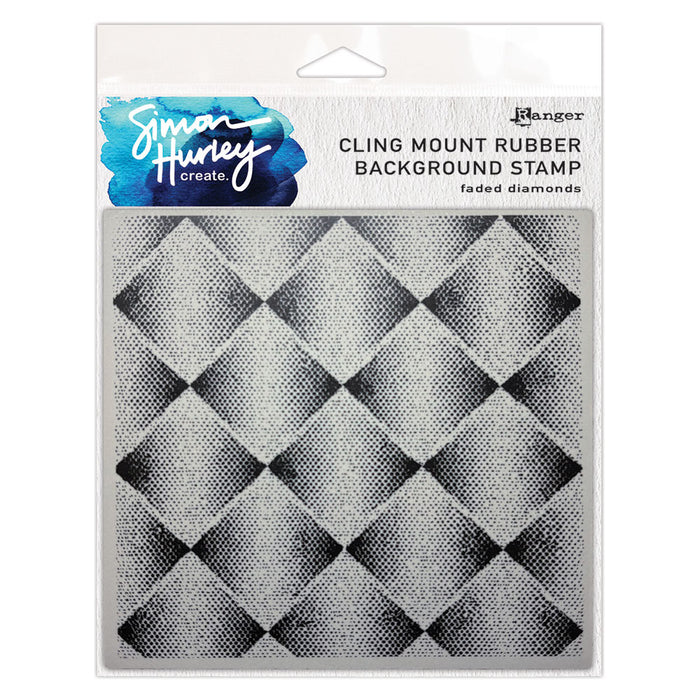 Ranger - Simon Hurley create. - Background Stamp - Faded Diamonds. Available at Embellish Away located in Bowmanville Ontario Canada.