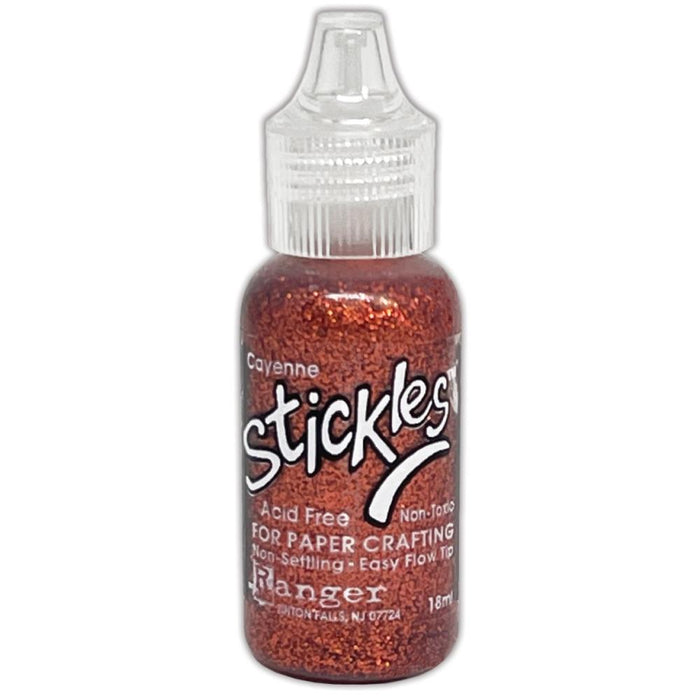 Ranger - Stickles - Selct from a variety. Each sold seperately. Available at Embellish Away located in Bowmanville Ontario Canada. cayenne Orange-Red