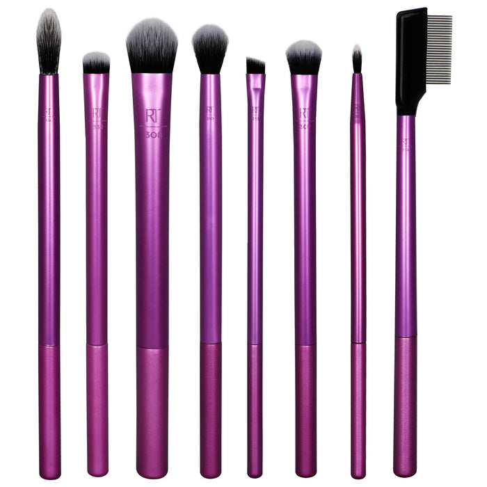 Real Techniques Every Day Eye 8 Piece Essentials For eyeshadow + eyeliner + mascara
