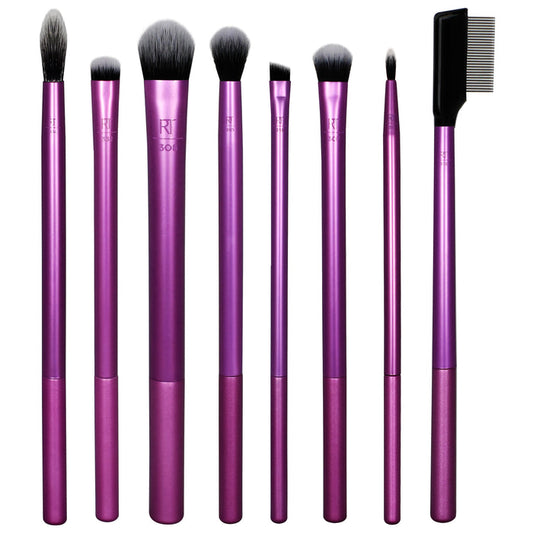Real Techniques Every Day Eye 8 Piece Essentials For eyeshadow + eyeliner + mascara