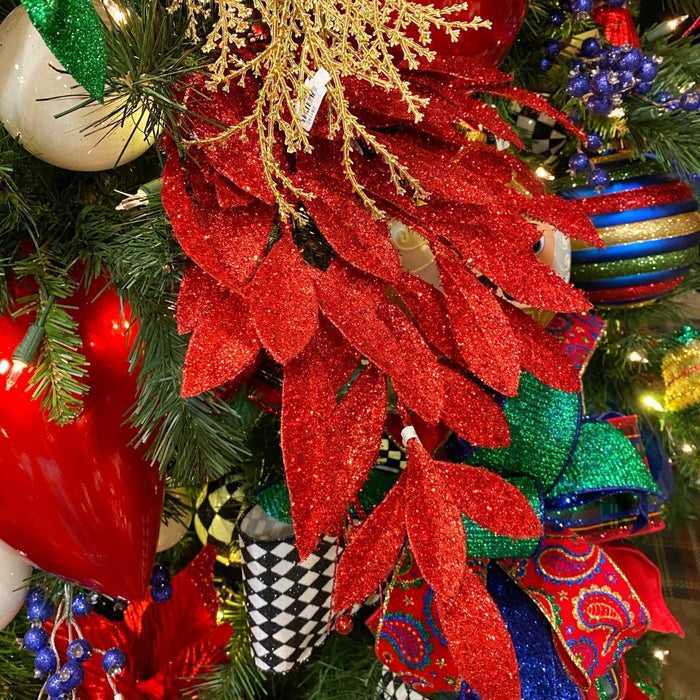 Red Bay Leaf Glitter Spray