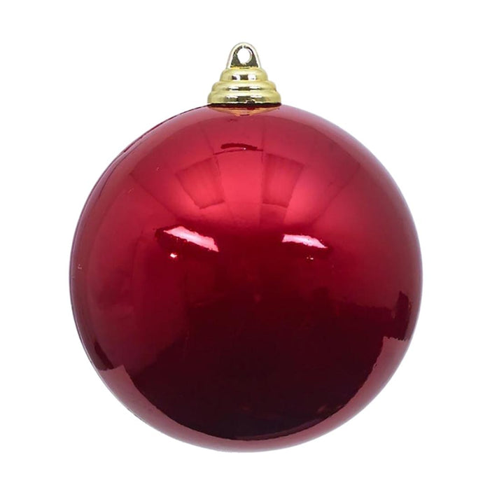Red Candy Apple Ball Ornament, 4"