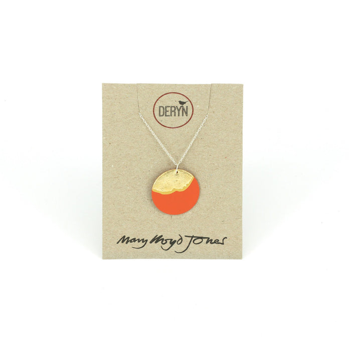 Red Circle Necklace - Mary Lloyd Jones
