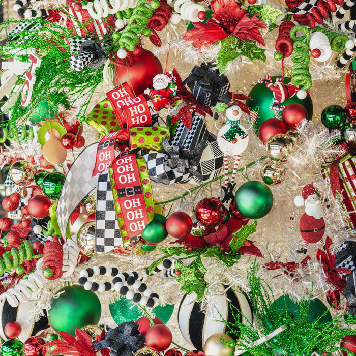 Red, Green & Gold Ball Garland, 4'