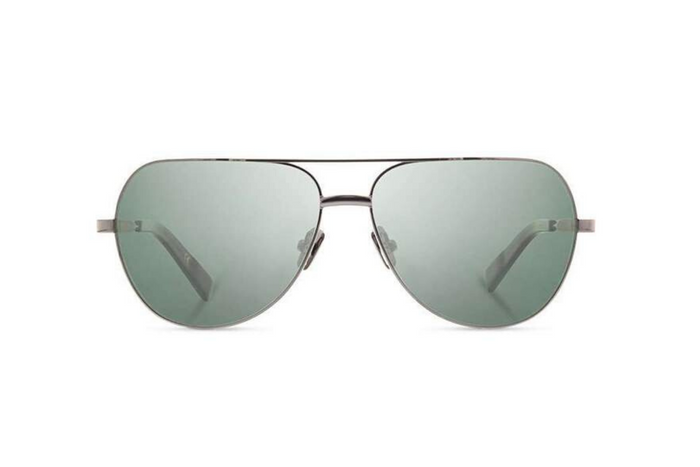 Redmond Metal Sunglasses | Black Chrome Mahogany G15 Polarized | Shwood - Manready Mercantile