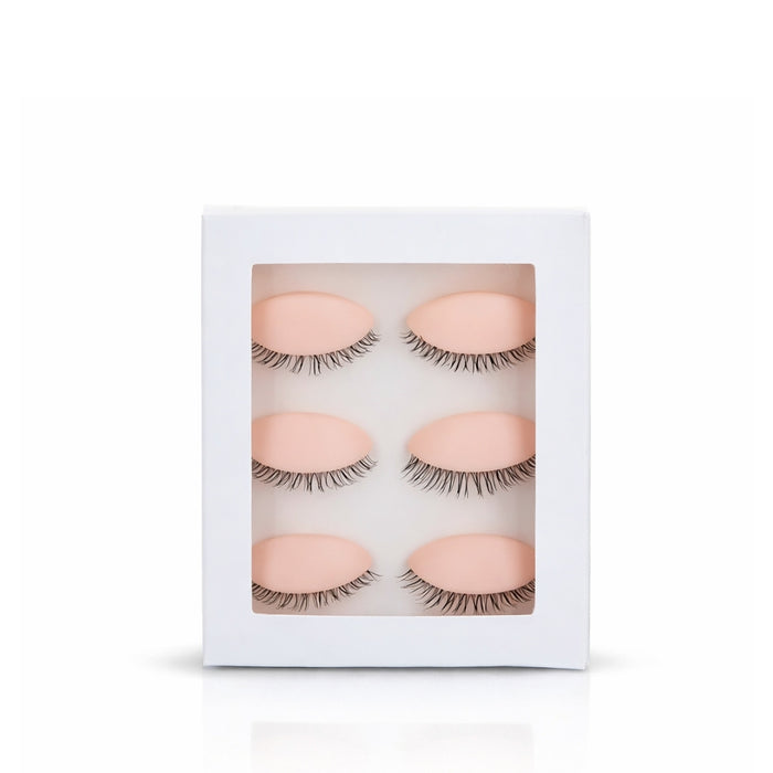 Replacement eyelids for lash training mannequins