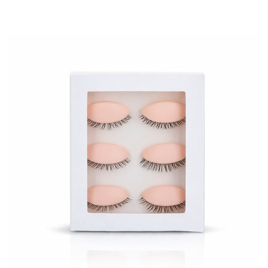Replacement eyelids for lash training mannequins
