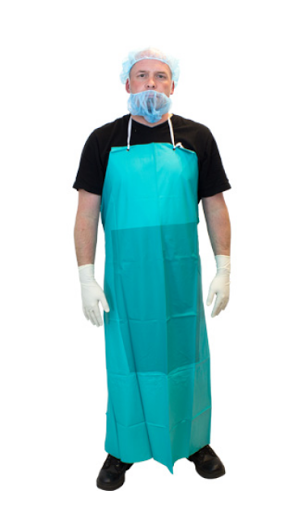 Reusable Heavy Duty Vinyl Aprons with Belly Patch | 20 Mil |  36" x 50"