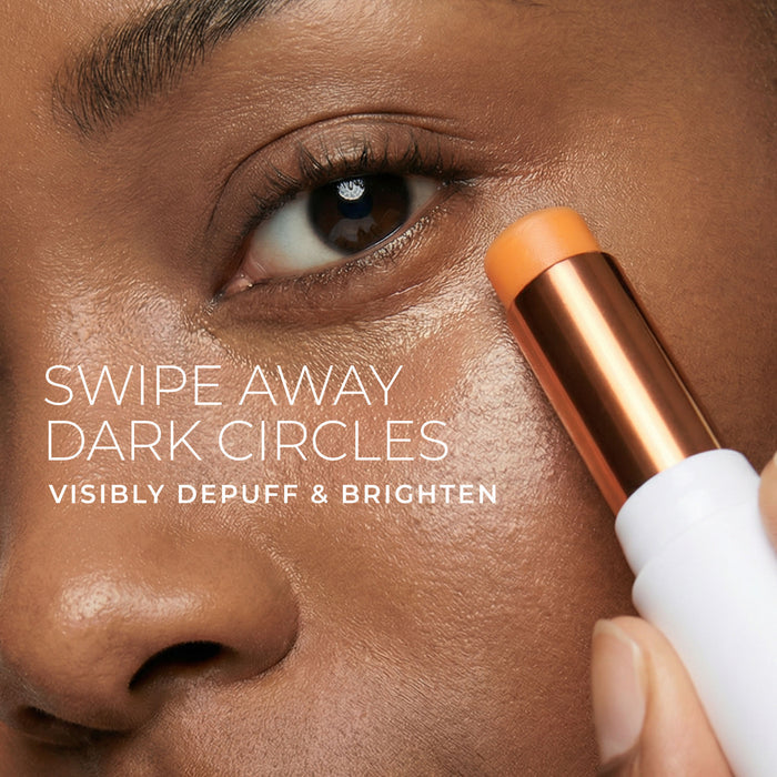 swipe away dark circles, visibly depuff, & brighten