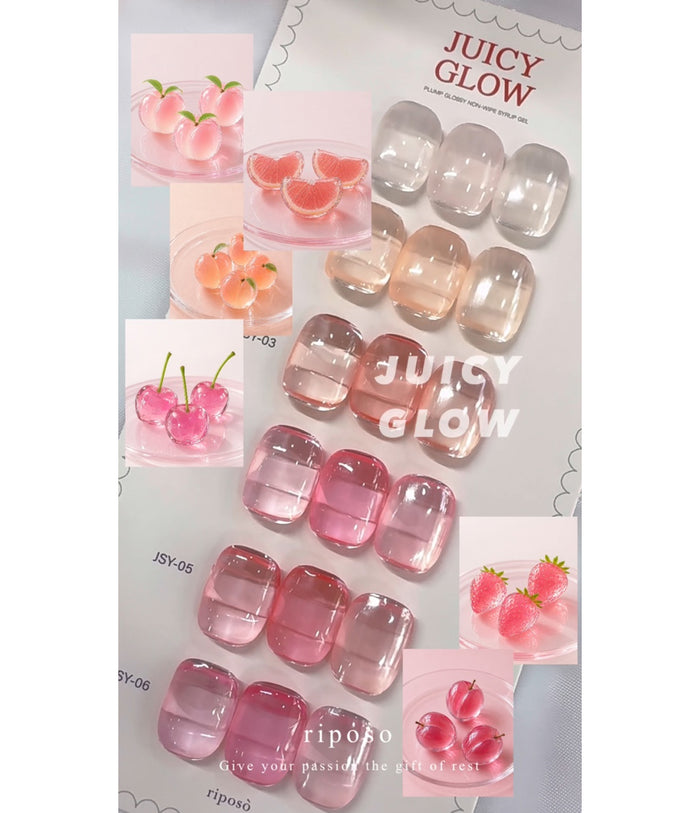 RIPOSO Juicy Glow Syrup Gel Collection