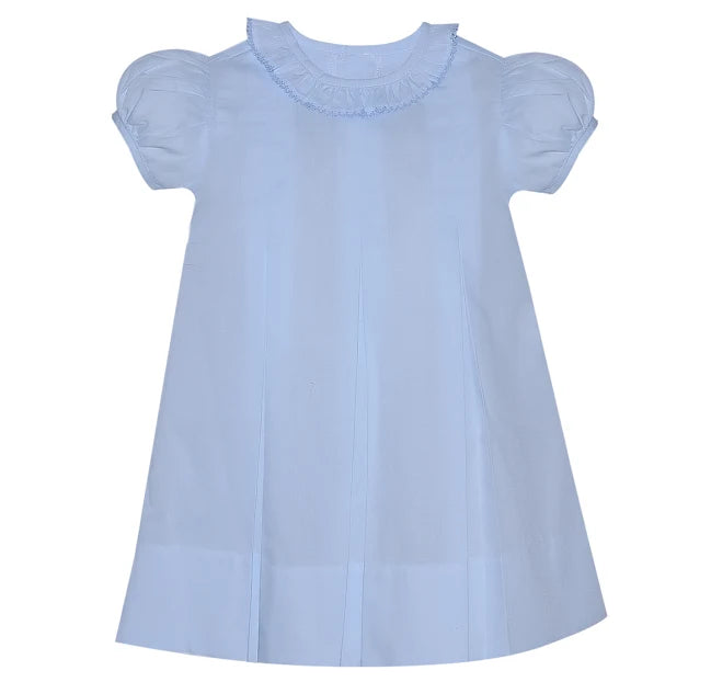 RN Reese Dress w/ Ruffle Collar-Blue