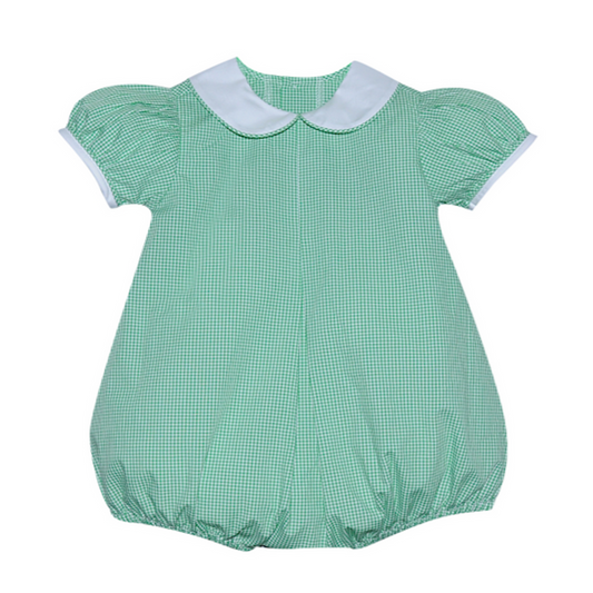 RN Sydney Kelly Green Gingham Girl Bubble