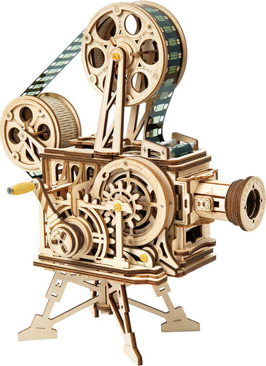 Mechanical Wood Models; Vitascope - working projector,