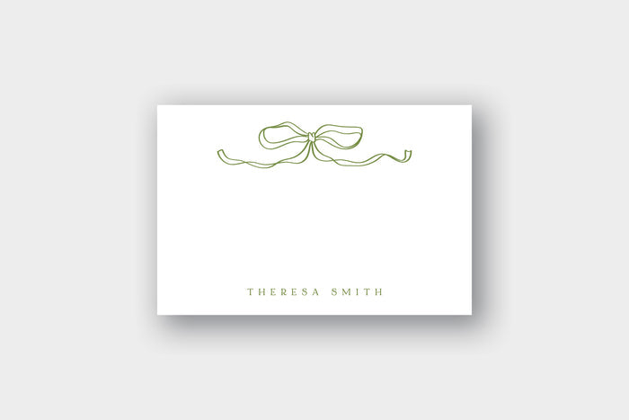 Romantic Bow Note Card