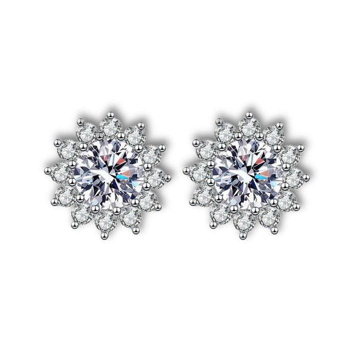 S925 Snowflake Earrings