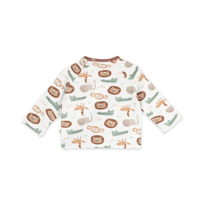 Safari Animals Baby Tee & Jogger (Organic Jersey) - Back