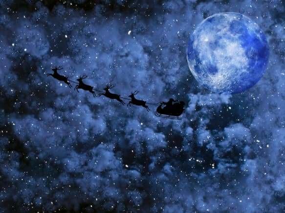 Moon Diamond Painting Kit - Santa Claus And The Reindeer-Square 15x20cm- - Paint With Diamonds